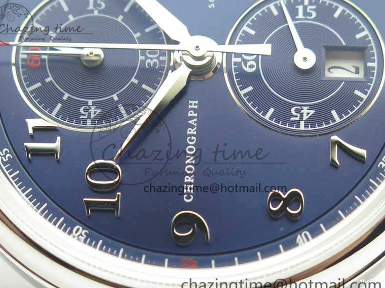 MIROTIME 0116 Breathable Da Vinci IW393402 SS ZF 1:1 Best Edition Blue Dial On Black Leather Strap A 7211